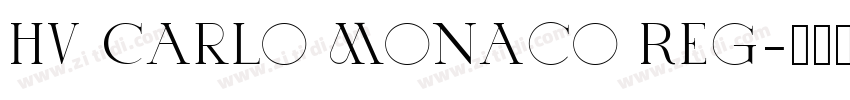 HV Carlo Monaco Reg字体转换